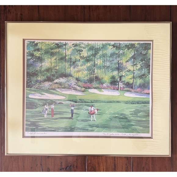 Masters Golf Print Azalea Hole 13th‎ by Futmanski, Signed In Nielson Frame 27" - Picture 1 of 11
